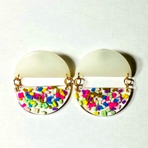 Handmade resin earrings